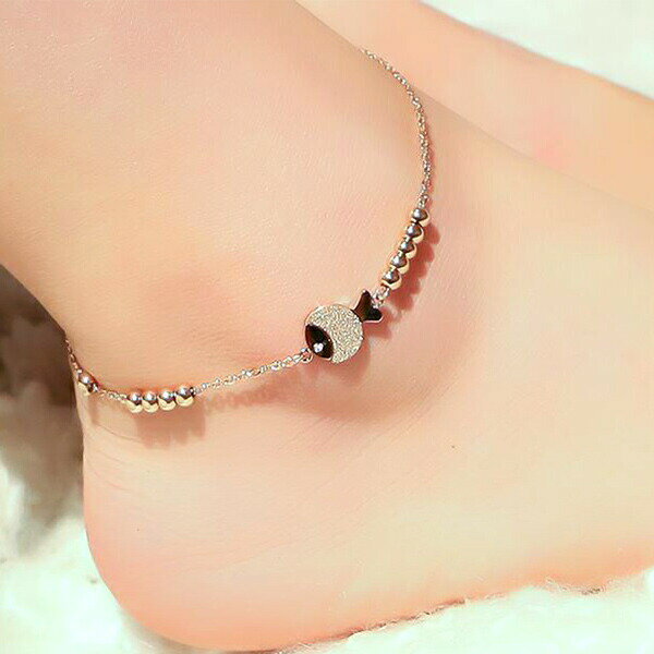 アンクレット レディース フィッシュ 魚 きらきら ゴールド ビーチ オシャレ 上品 ブライダルジュエリー シンプル プレゼント 大人 かわいい ジュエリー さ...