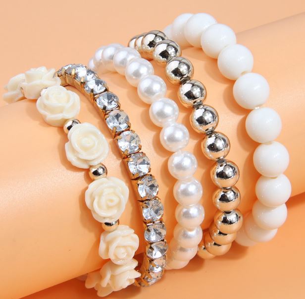 楽天市場】パール ブレスレット（モチーフ花）（ブレスレット