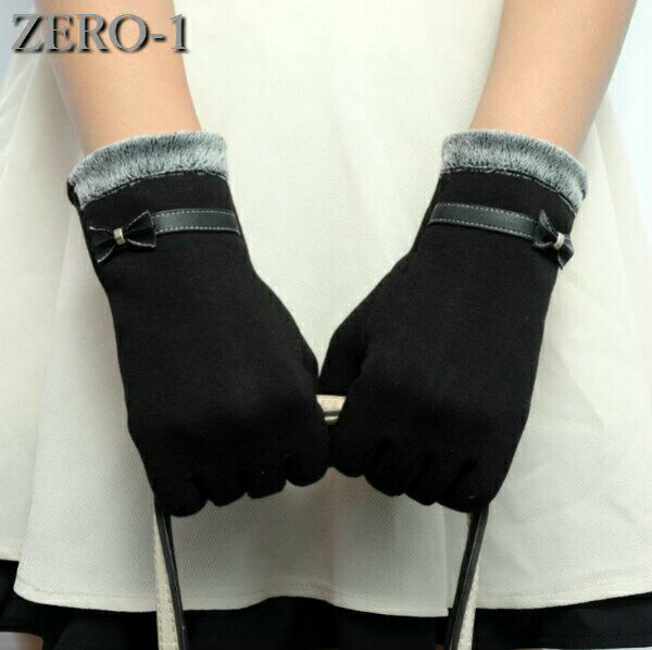 ファー 手袋 裏起毛 iphoneなどのスマホ対応 タッチパネルが操作できる 冬でもあったか オシャレで可愛い ch2