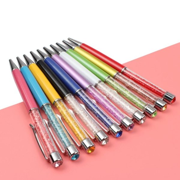 ボールペン キラキラ ストーン ペン かわいい おしゃれ クリスタルボールペン デコペン クリスタル 全10色 jb2