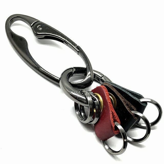 カラビナ キーリング キーホルダー キーチェーン シンプル キーケース スマートキー 車の鍵 家の鍵 おしゃれ ky037