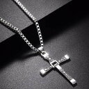 クロス ネックレス シルバー ゴールド クロスネックレス メンズ レディース ワイルドスピード ワイスピ ペアネックレス 1cm単位で長さ調節可能 全2色 rh...