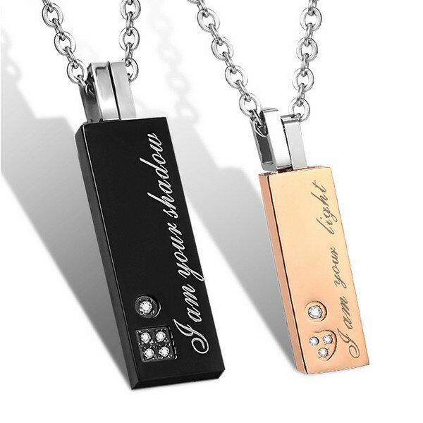 ペアネックレス ネックレス ペア ペンダント ステンレス ステンレスネックレス ペアペンダント チェーンの長さ調節可能 アレルギーに優しい ppt003