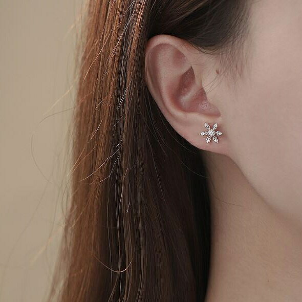 雪 ピアス レディース 可愛い シルバーピアス...の紹介画像2