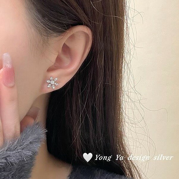 雪 ピアス レディース 可愛い シルバーピアス...の紹介画像3