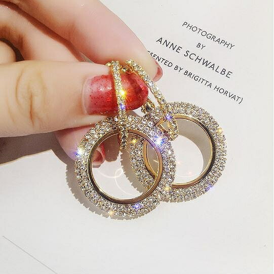 ピアス レディース キュービックジルコニア リングピアス ジルコニア 揺れるピアス シルバー ゴールド ピンクゴールド 全3色 pscc012