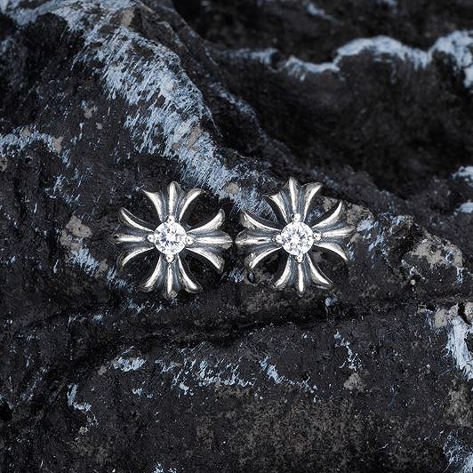 ステンレス ピアス つけっぱなし シンプル ステンレスピアス メンズ レディース シルバー プラスピアス クロスピアス キュービックジルコニア ジルコニア おしゃれ ad7