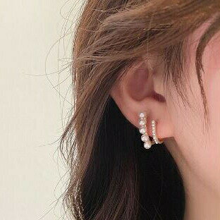 パールピアス パール ピアス レディース パール ピアス ゴールド 二連 ピアス スティックピアス 入学式 卒業式 冠婚葬祭 pscc022