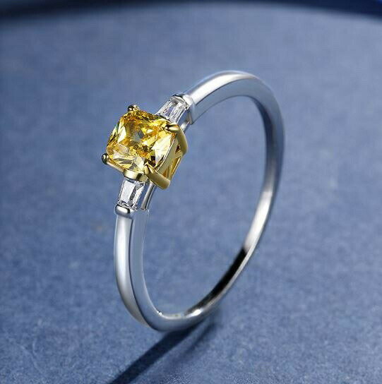 イエロー キュービックジルコニア ジルコニア リング レディース キラキラ シルバーリング 指輪 rgcc026