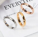 リング 指輪 アレルギー対応 ステンレスリング おしゃれ 結婚指輪 婚約指輪 シンプル 甲丸リング 幅3mm シルバー ゴールド ピンクゴールド ダイヤカット ...