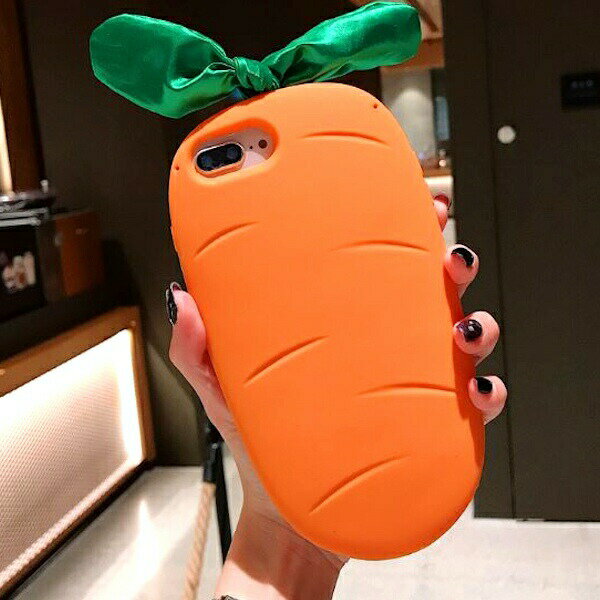 にんじん ケース リボン付き iphone11 ケース iphonexs ケース iphonex ケース iphone8 ケース iphone7 ケース 可愛い 可愛いケース かわいい スマホケース アイフォン 人参 ニンジン りぼん sk004