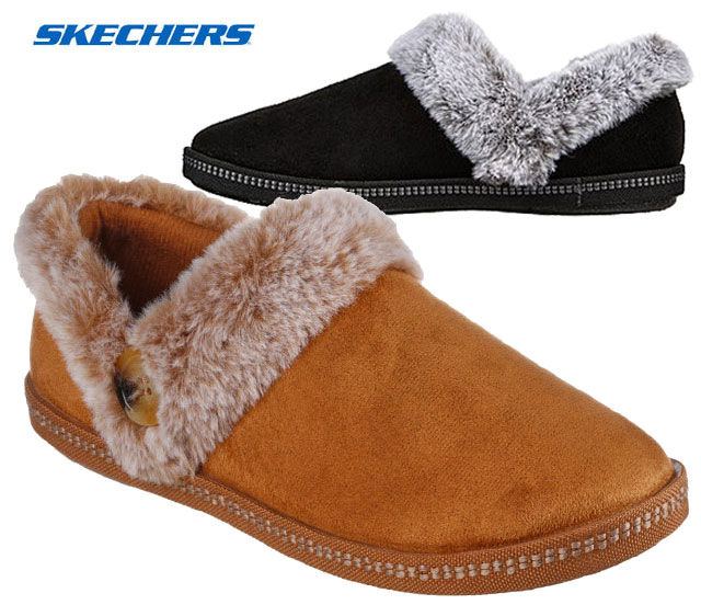 【送料無料(沖縄、離島除く)】 スケッチャーズ 167219 SKECHERS COZY CAMPFIRE-FRESH TOAST スリッポンシューズ クロッグサンダル レディース 婦人 CSNT チェスナット BLK ブラック 靴