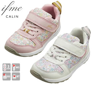 【送料無料(北海道、沖縄除く)】 イフミー IFME CALIN 30-0126 スニーカー キッズ ジュニア 子供 女の子 ホワイト ピンク 靴