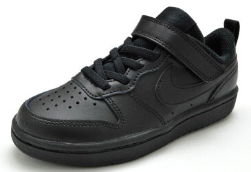 【送料無料(沖縄、離島除く)】 ナイキ BQ5451 NIKE COURT BOROUGH LOW2 PSV キッズスニーカー ローカット 子供 001 ブラック/ブラック 靴