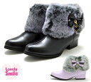【送料無料(沖縄、離島除く)】 ラブリースマイル LS2514 LovelySmile ショートブーツ キッズブーツ ショート丈 ファスナー付き サイドファスナ...