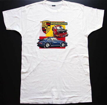 80s USA製 BVD PORSCHE ポルシェ 911 コットンTシャツ 白 XL★D【メンズ】【ビンテージ】【オールド】【カレラ】【モーター】【ドイツ】【スポーツカー】【ビッグサイズ】【アメリカ】【古着】【中古】
