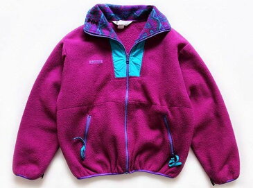 90s USA製 Columbiaコロンビア マルチカラー 切り替え ライナー フリースジャケット L-M【レディース】【オールド】【ビンテージ】【アウトドア】【キャンプ】【総柄】【アメリカ】【古着】【中古】