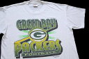 90s NFL GREEN BAY PACKERS Tシャツ 白 XL【中古】