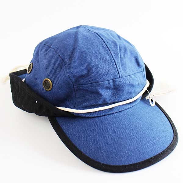 Rakuten - デッドストック★00s Mental コットン キャンバス フィッシング キャップ 紺×黒 M【中古】