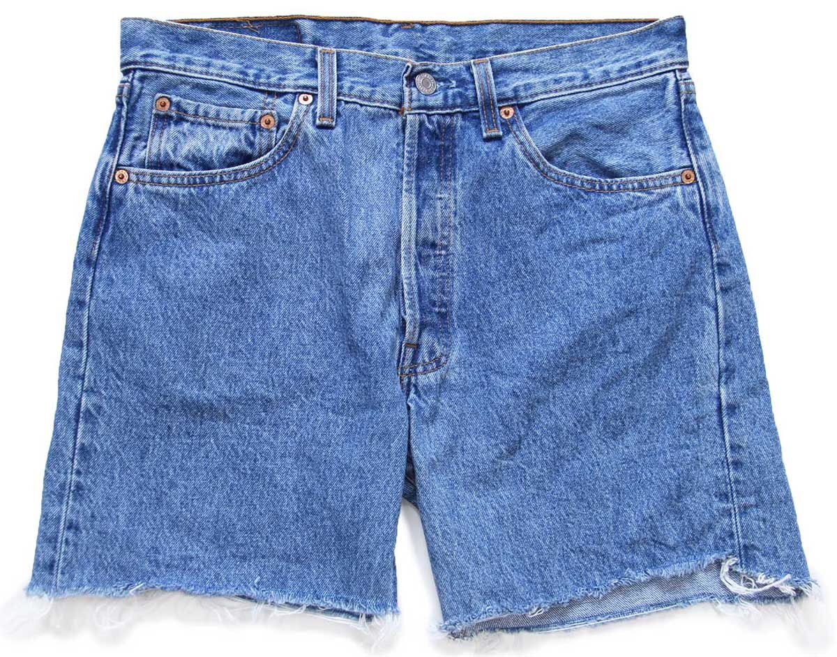 90s USA製 Levi'sリーバイス 501 カットオフ デニム ショートパンツ w32★ショーツ【中古】
