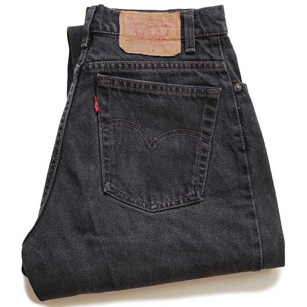 90s オーストラリア製 Levi'sリーバイス 255 ブラック デニムパンツ 14