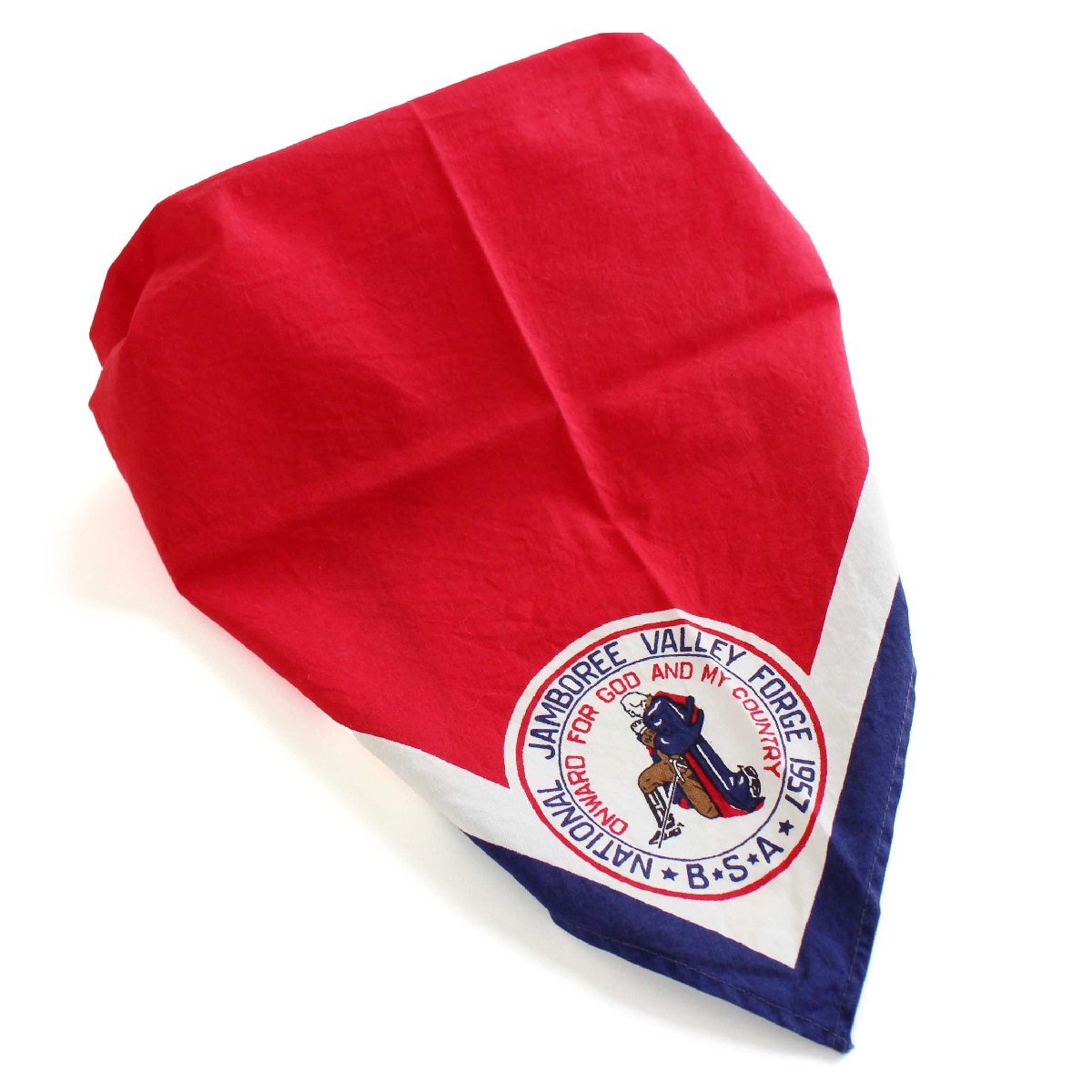 50s BSA ボーイスカウト NATIONAL JAMBOREE VALLEY FORGE 1957 ネッカチーフ★S【中古】