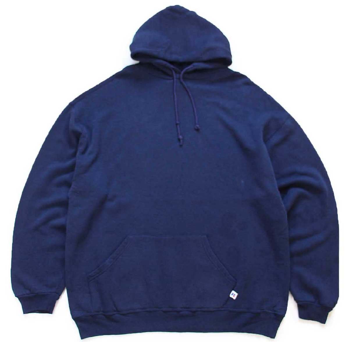 Rakuten - 90s メキシコ製 RUSSELLラッセル 無地 スウェットパーカー 紺 XL★A フーディー ブランク【中古】