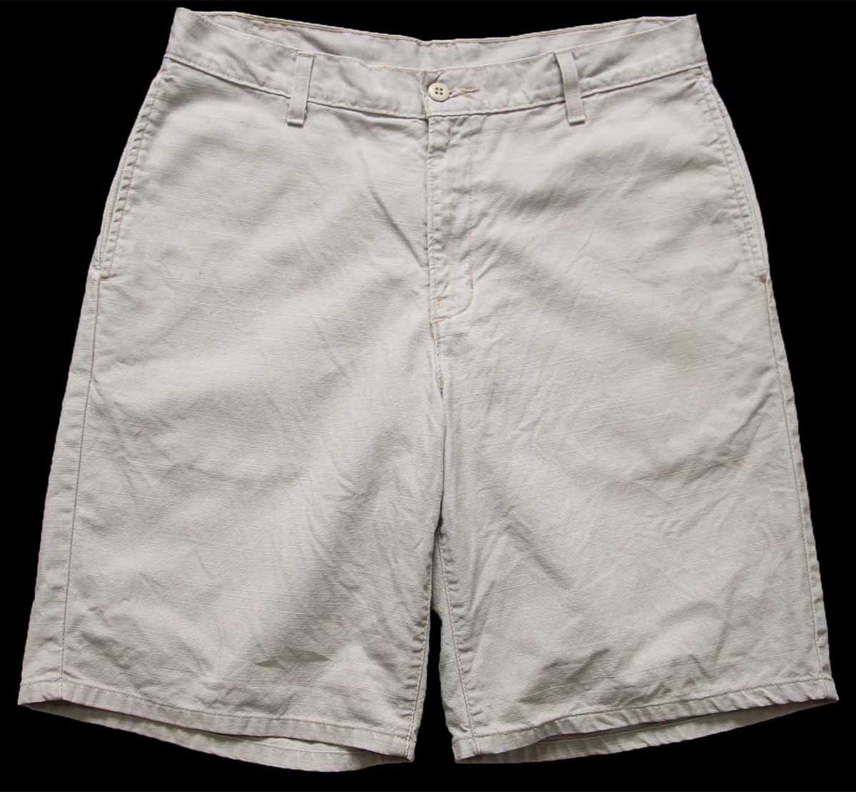 90s Levi'sリーバイス RED TAB コットン ショートパンツ グレーベージュ W34★ショーツ【中古】