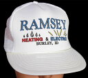 デッドストック★90s RAMSEY HEATING & ELECTRIC メッシュキャップ 白【中古】
