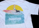90s USA製 Coppertone ロゴ アート コットンTシャツ 白 XL【中古】