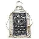 70s USA製 OCEAN HOUSE JACK DANIEL'S OLD No.7 ジャックダニエル ロゴ 染み込みプリント エプロン【中古】