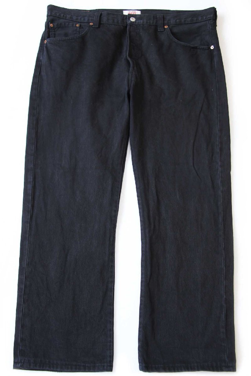 Levi'sリーバイス 501 後染め ブラック デニムパンツ W40★SDP4152【中古】