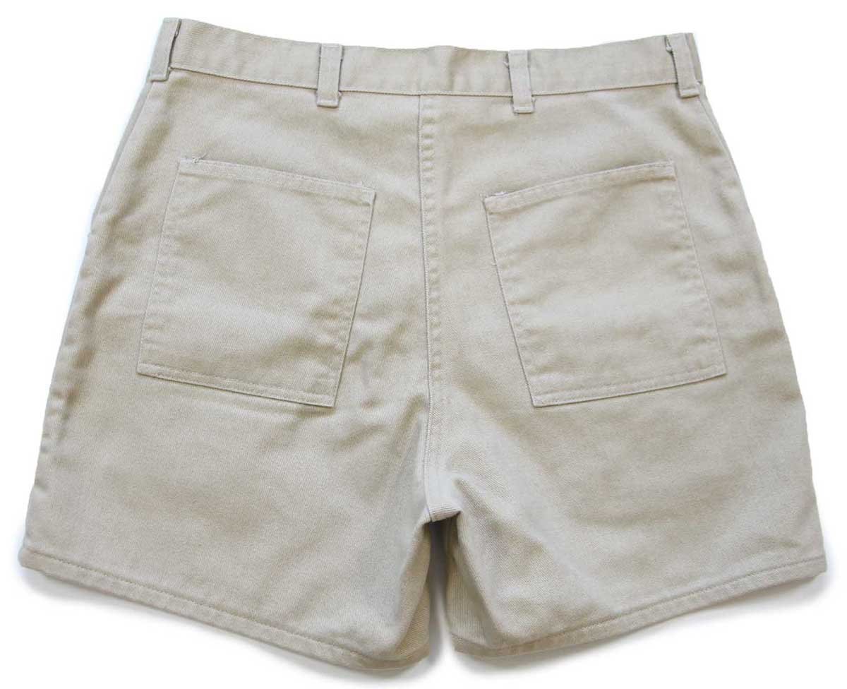 80s USA製 ACTIVEWEAR ブッシュ ショートパンツ カーキ 32★ショーツ【中古】