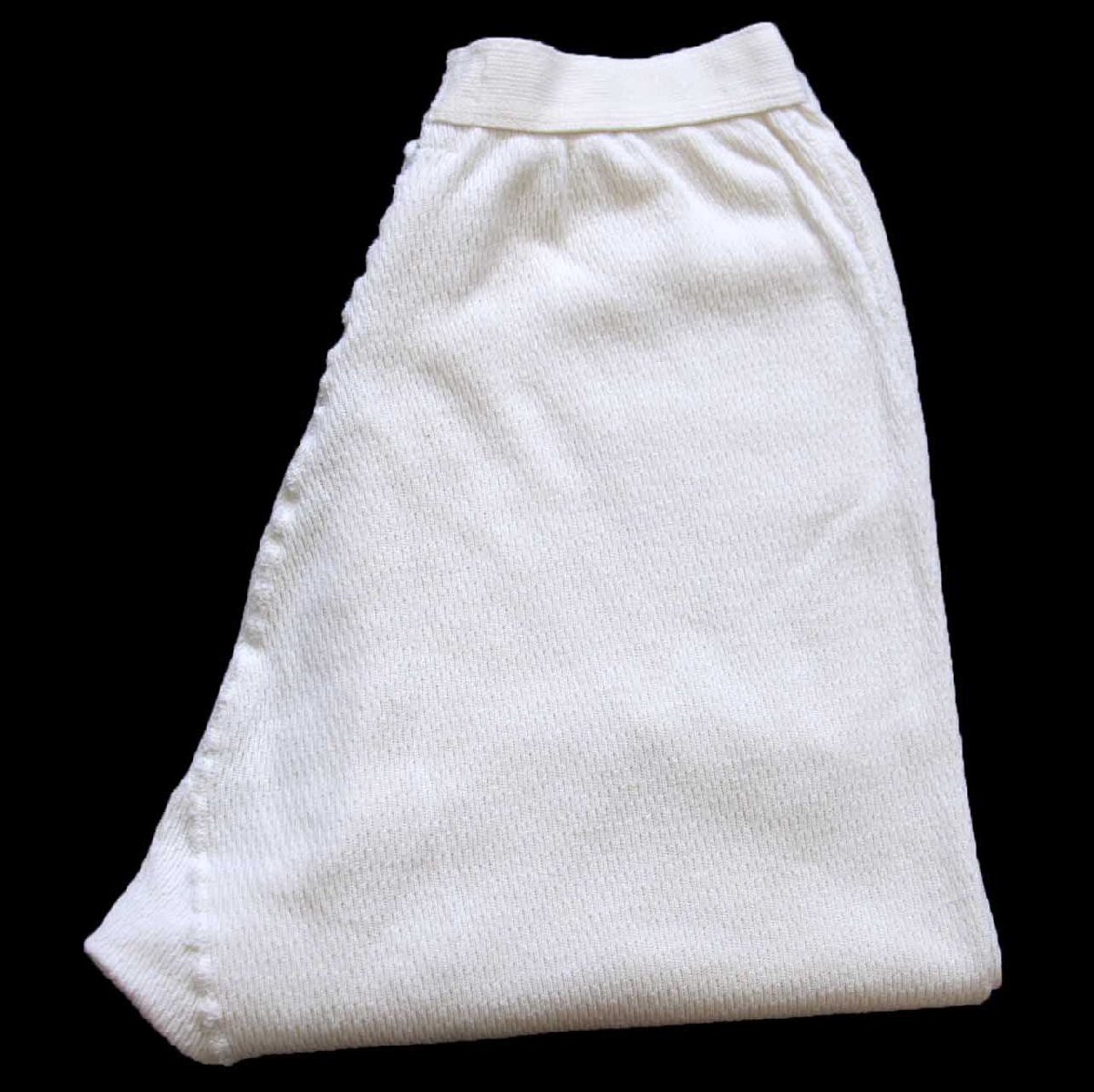 00s 米軍 ドロワーズ コットン サーマルパンツ ナチュラル M【中古】(4)