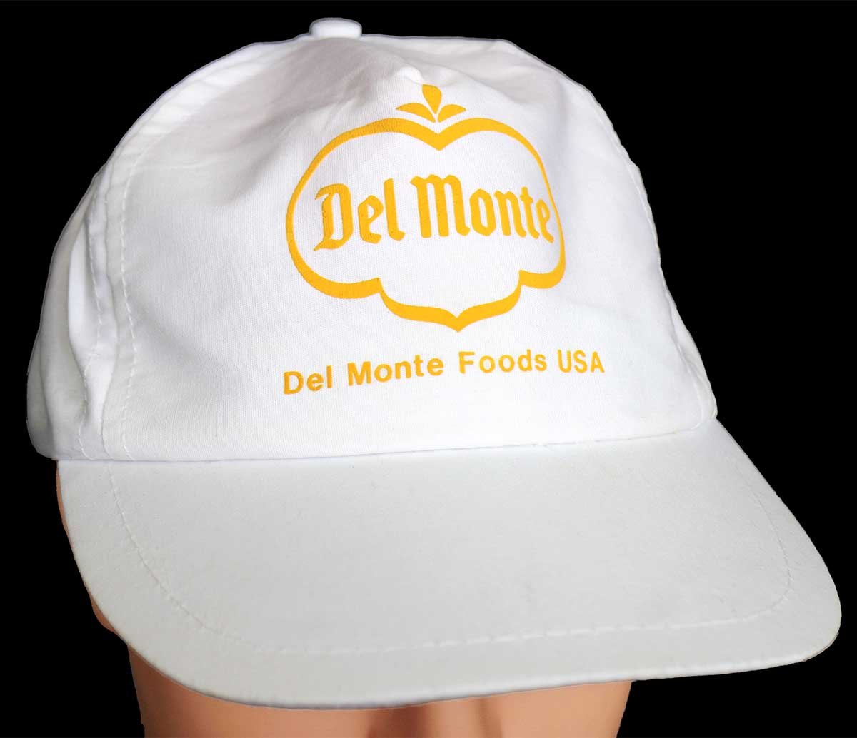 デッドストック★80s Del Monte Foods USA ロゴ キャップ 白【中古】