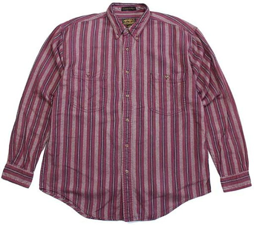 90s EddieBauerエディーバウアー マルチストライプ ボタンダウン コットン ライトネルシャツ L【中古】 90s EddieBauerエディーバウアー マルチストライプ ボタンダウン コットン ライトネルシャツ L【中古】