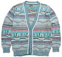 90s KARIN moda ネイティブ柄 編み柄 コットンニット カーディガン【中古】(4)
