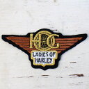 HOG LADIES OF HARLEY パッチ★ワッペン HARLEY-DAVIDSON ハーレー ダビッドソン 【中古】