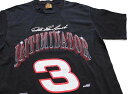 90s USA製 NASCAR Dale Earnhardt INTIMIDATOR 3 ナンバリング コットンTシャツ 黒 L【中古】