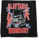 デッドストック★80s SLAYER スレイヤー SLAYTANIC WEHRMACHT バンダナ 黒 【中古】