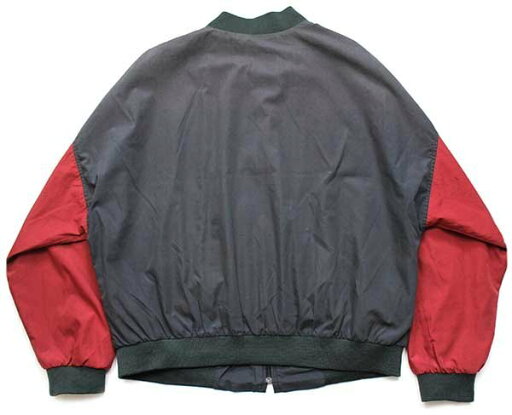 80s USA製 HILTON ABB VETCO GRAY INC刺繍 マルチカラー 切り替え ジャケット XXL★特大【中古】