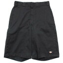 商品詳細 【Dickies】Loose Fit ワーク ハーフパンツです。フロントジップフライカラー：黒素材：65% POLYESTER　35% COTTONサイズ表記：32実寸（平置き）・ウエスト　41cm・股下　33cm・股上　33.5cm・全長　61cm・裾幅　31.5cm多少の誤差はご了承下さい。コンディション：着用感があり、右ポケット口に僅かな細かい擦れはありますが、目立つダメージや汚れなく、生地もしっかりしていて問題なく着用頂ける程度です。★クリックポストでも発送可能です。 ★その他ワーク系のおすすめ商品はこちら★ 注意事項 ・商品の状態は注意深くチェックして記載していますが、小キズや汚れ等の見落としがある場合もございます。 ・撮影時の光の環境やご使用のモニターによって実際の色と多少異なる場合がございます。 ・古着は現状販売の為、返品・交換はお受け致しかねます。ご不明な点がございましたらご注文前にお問い合わせ下さい。 ・used品、ビンテージ品にご理解無い方や極端に神経質な方はご注文をお控え下さい。