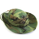 商品詳細 69年 U.S.ARMY【HAT,CAMOUFLAGE,TROPICAL COMBAT,TYPE II】です。E.C.T.CORPORATION製サイドにベンチレーションホールあり、アゴ紐ありカラー：迷彩（グリーンリーフカモ）素材...