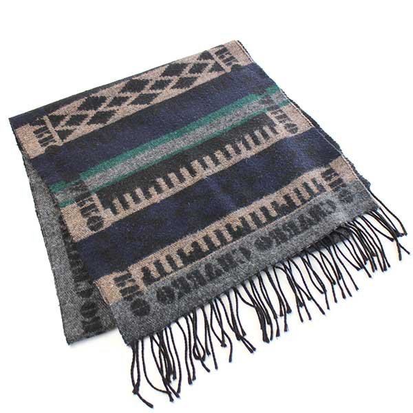 イタリア製 CHARRO ロゴ ダイヤ マフラー 【中古】