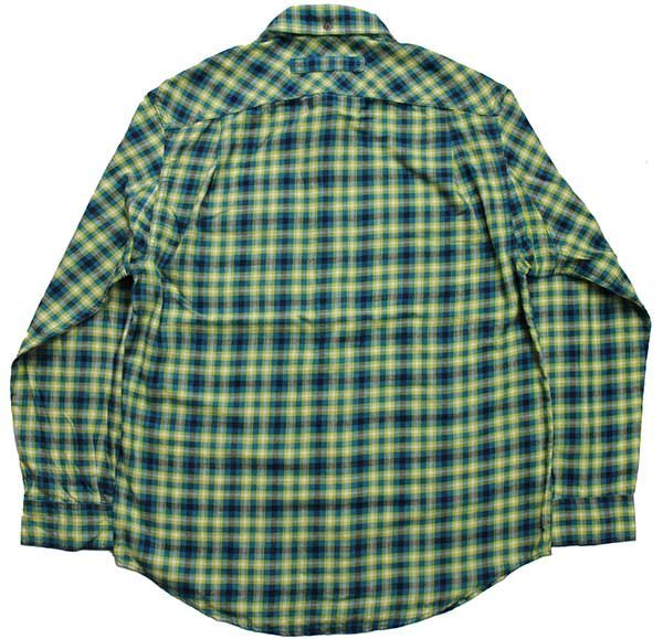 未使用★DULUTH TRADING チェック 三点留め ボタンダウン ライトネルシャツ M【中古】