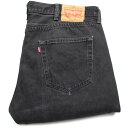 メキシコ製 Levi'sリーバイス 501 ダメージ ブラック デニムパンツ w38 L32★SDP2385 