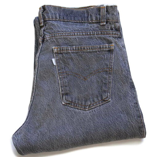 80s USA製 Levi'sリーバイス 550 先染め ブラック デニムパンツ w30 L32【中古】 80s USA製 Levi'sリーバイス 550 先染め ブラック デニムパンツ w30 L32【中古】