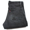 メキシコ製 Levi'sリーバイス 516 ダメージ ブラック デニムパンツ w29 L32★SDP2463 