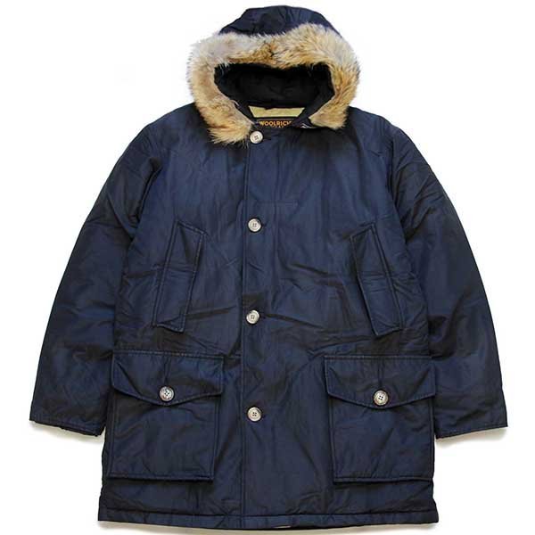 00s USA製 WOOLRICH JOHN RICH&BROS. ウールリッチ コヨーテファー アークティックパーカー ダウンコート 黒 M★B-9タイプ 