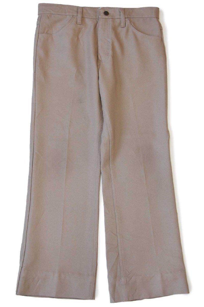 00s メキシコ製 Wranglerラングラー 82TN ランチャードレスジーンズ ポリエステルパンツ タン W32★56 スタプレ【中古】
